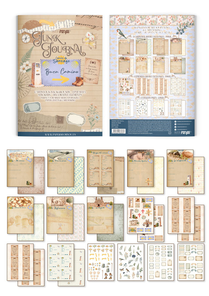 Papers For You Buen Camino A4 Junk Journal (PFY-16383) Papers For You Buen Camino A4 Junk Journal (PFY-16383)