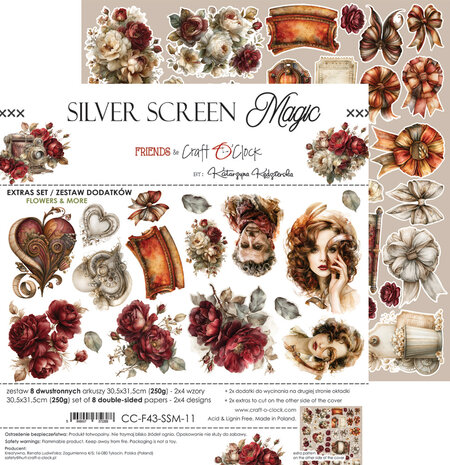 Craft O'Clock Silver Screen Magic Extras Set Mix by Katarzyna Kedzierska (CC-F43-SSM-13) Craft O'Clock Silver Screen Magic Extras Set Mix by Katarzyna Kedzierska (CC-F43-SSM-13)