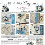Craft O'Clock Mr. & Mrs. Elegance 12x12 Inch Paper Set by Renata Ludwinska (CC-C86-MME-00)