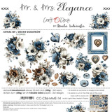 Craft O'Clock Mr. & Mrs. Elegance Extras Set Flowers by Renata Ludwinska (CC-C86-MME-14)