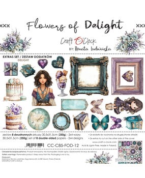 Craft O'Clock Flowers of Delight Extras Set Delight by Renata Ludwinska (CC-C85-FOD-12)