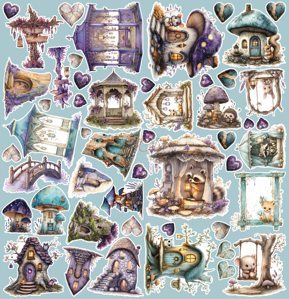 Craft O'Clock Flowers of Delight Extras Set Mix by Renata Ludwinska (CC-C85-FOD-13)