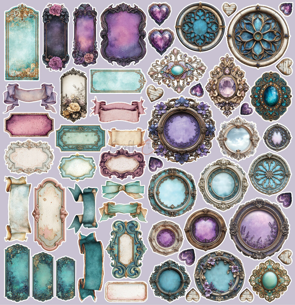 Craft O'Clock Flowers of Delight Extras Set Mix by Renata Ludwinska (CC-C85-FOD-13)