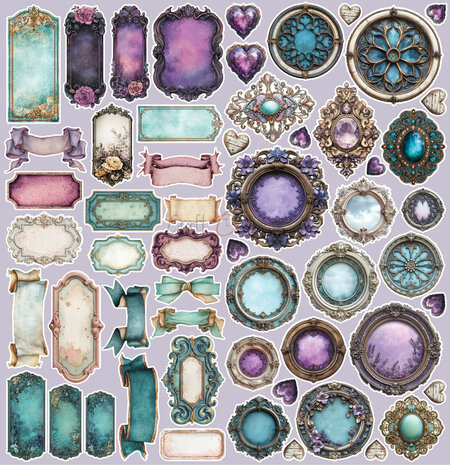 Craft O'Clock Flowers of Delight Extras Set Mix by Renata Ludwinska (CC-C85-FOD-13)