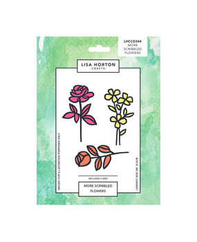 Lisa Horton Crafts Craft Dies More Scribbled Flowers (LHCCD344)