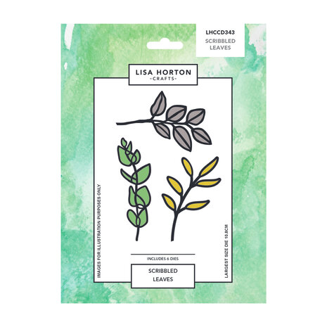Lisa Horton Crafts Craft Dies Scribbled Leaves (LHCCD343)