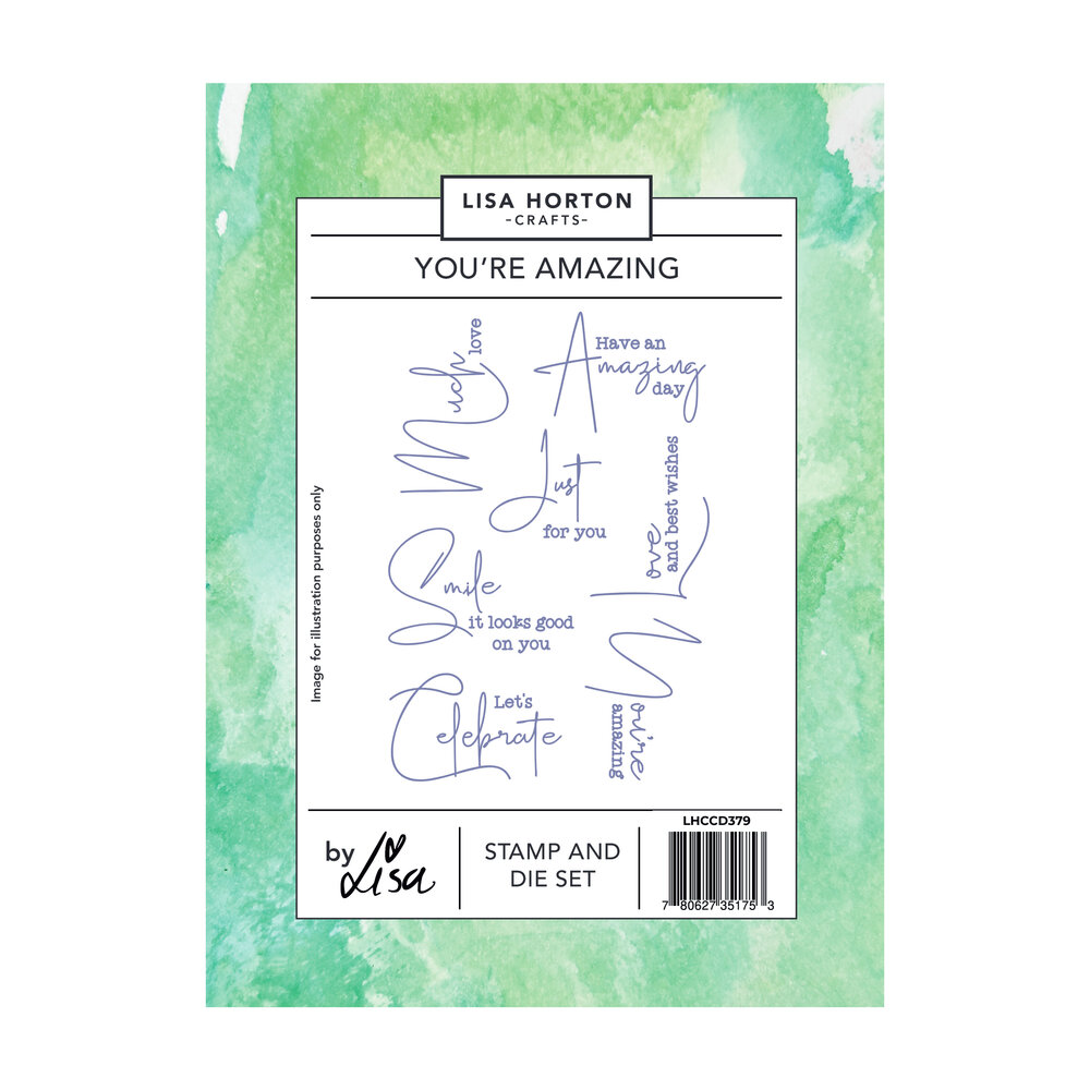 Lisa Horton Crafts Stamp and Die Set You're Amazing (LHCCD379)