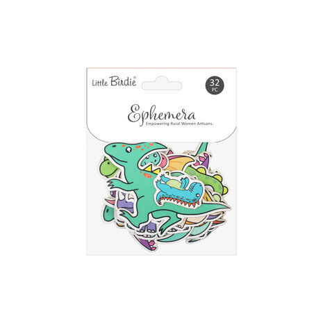 Little Birdie Ephemera Elements Dino Parade (6 packs x 32pcs) (CR109430) Little Birdie Ephemera Elements Dino Parade (6 packs x 32pcs) (CR109430)