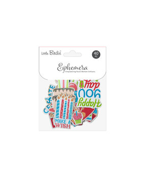 Little Birdie Ephemera Let's Celebrate (6 packs x 40pcs) (CR105473)