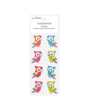Little Birdie Handmade Stickers Parrot Paradise (6 packs x 8pcs) (CR109819)