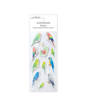 Little Birdie Handmade Stickers Parrot Gallery (6 packs x 11pcs) (CR105678)