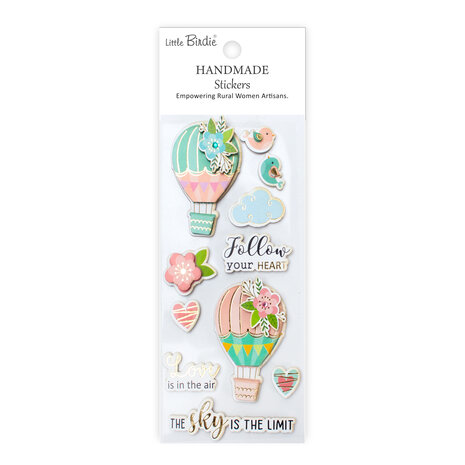 Little Birdie Handmade Foil Stickers Follow Your Dreams (6 packs x 11pcs) (CR95636) Little Birdie Handmade Foil Stickers Follow Your Dreams (6 packs x 11pcs) (CR95636)