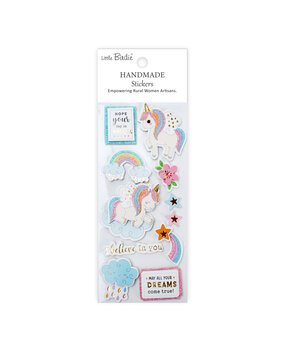 Little Birdie Handmade Foil Stickers Happy Days (6 packs x 11pcs) (CR95635)
