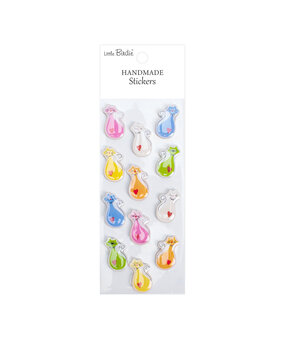 Little Birdie Handmade Resin Stickers Cat Adore (6 packs x 12pcs) (CR109994)