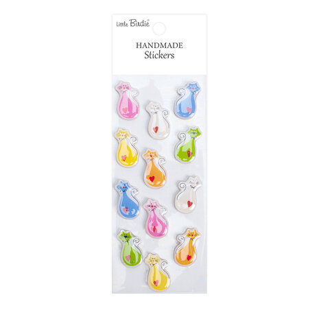 Little Birdie Handmade Resin Stickers Cat Adore (6 packs x 12pcs) (CR109994) Little Birdie Handmade Resin Stickers Cat Adore (6 packs x 12pcs) (CR109994)