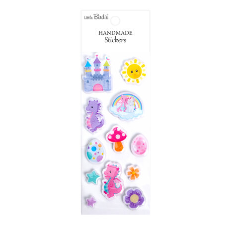 Little Birdie Handmade Resin Stickers Fairy Tale World (6 packs x 12pcs) (CR109809)