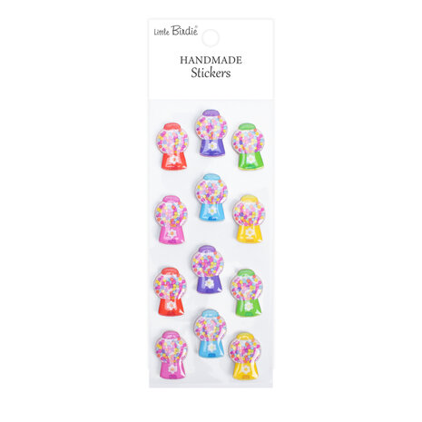 Little Birdie Handmade Resin Stickers Gumball Pop (6 packs x 12pcs) (CR109995)