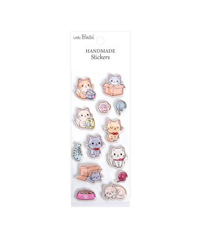 Little Birdie Handmade Resin Stickers Playful Kittens (6 packs x 13pcs) (CR109805)
