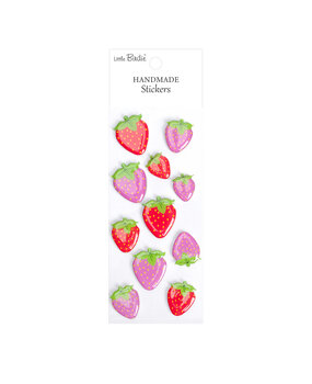 Little Birdie Handmade Resin Stickers Strawberry Field (6 packs x 11pcs) (CR109804)
