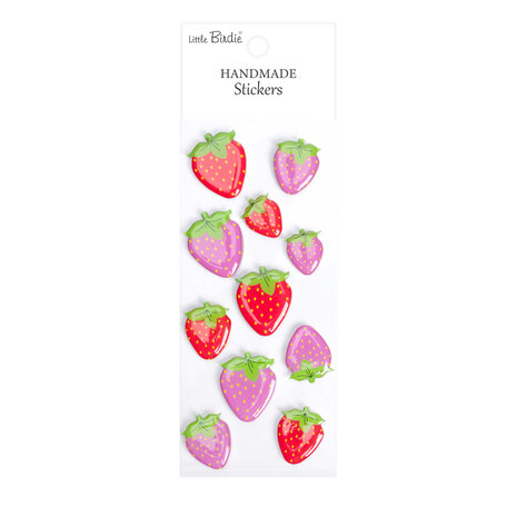 Little Birdie Handmade Resin Stickers Strawberry Field (6 packs x 11pcs) (CR109804) Little Birdie Handmade Resin Stickers Strawberry Field (6 packs x 11pcs) (CR109804)
