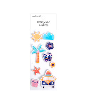 Little Birdie Handmade Resin Stickers Vacation Time (6 packs x 9pcs) (CR109807)