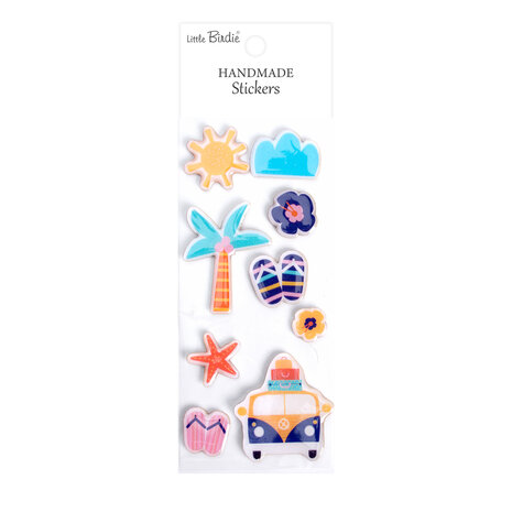 Little Birdie Handmade Resin Stickers Vacation Time (6 packs x 9pcs) (CR109807) Little Birdie Handmade Resin Stickers Vacation Time (6 packs x 9pcs) (CR109807)