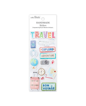 Little Birdie Handmade Stickers Adventure and More (6 packs x 15pcs) (CR95553)
