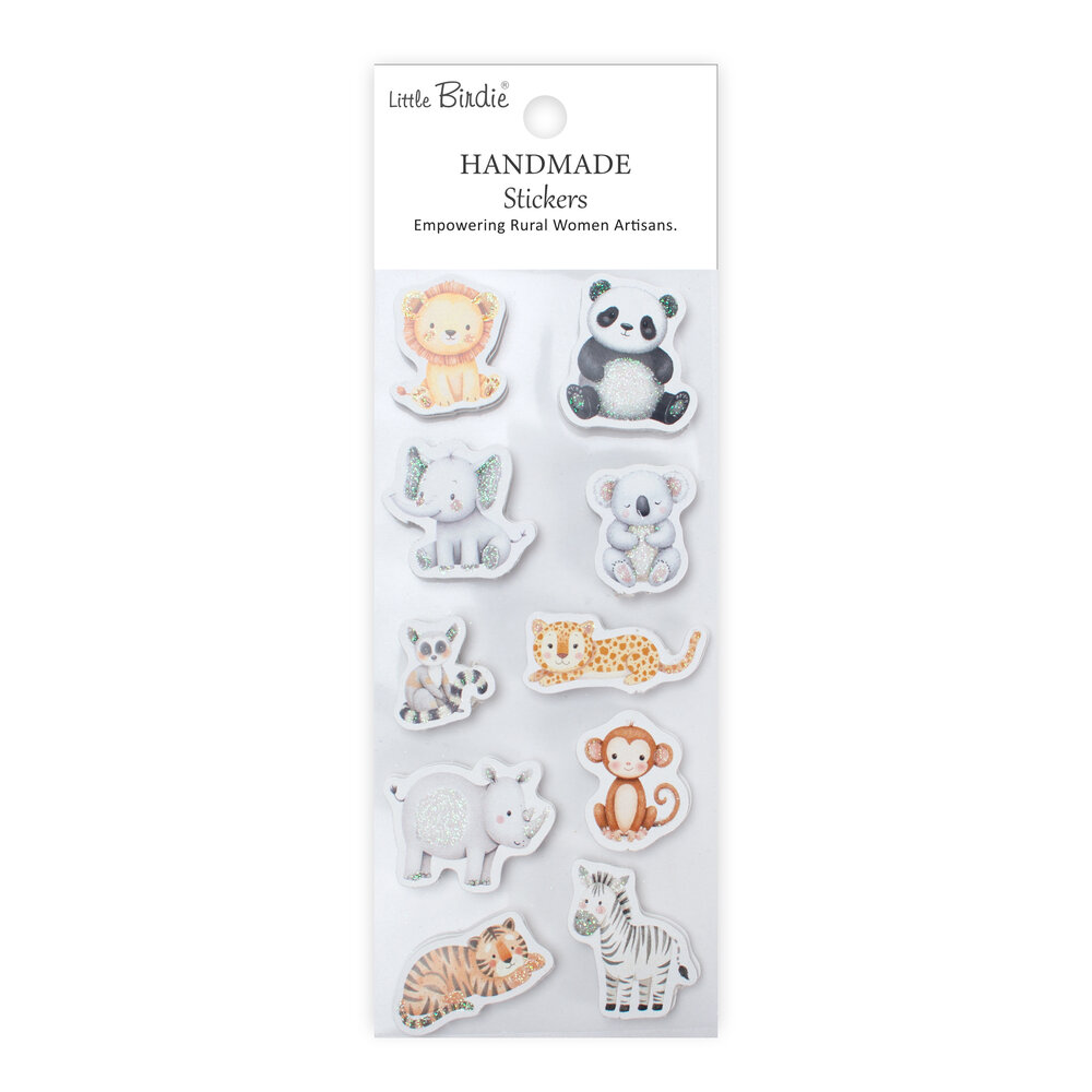 Little Birdie Handmade Stickers Animal Adore (6 packs x 11pcs) (CR105628) Little Birdie Handmade Stickers Animal Adore (6 packs x 11pcs) (CR105628)
