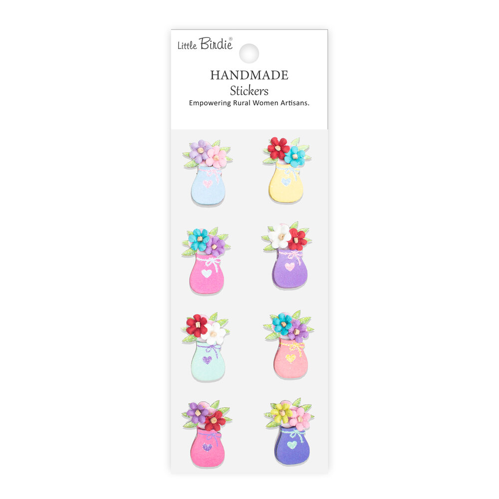 Little Birdie Handmade Stickers Bloom Collection (6 packs x 8pcs) (CR109993) Little Birdie Handmade Stickers Bloom Collection (6 packs x 8pcs) (CR109993)