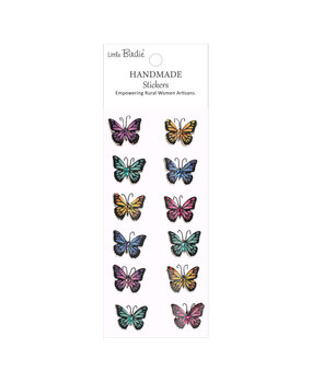 Little Birdie Handmade Stickers Butterfly Bling (6 packs x 12pcs) (CR110500)