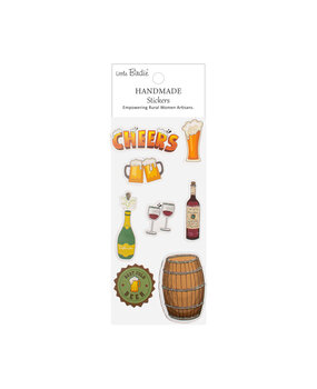 Little Birdie Handmade Stickers Clink & Drink (6 packs x 8pcs) (CR73087)