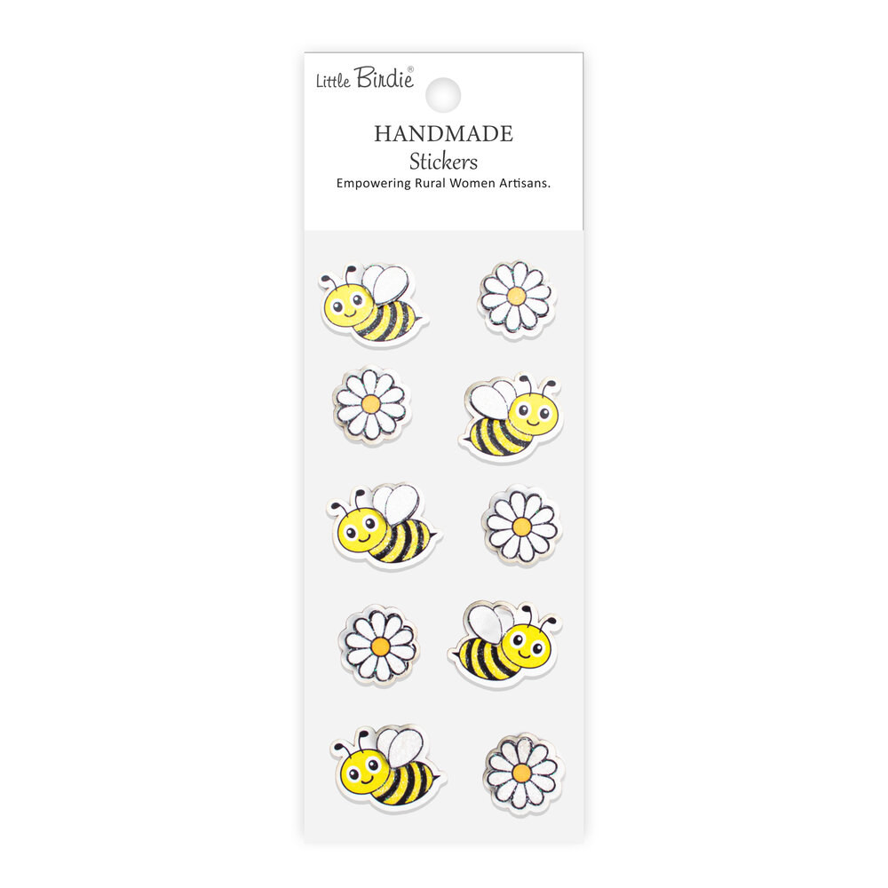 Little Birdie Handmade Stickers Daisy Buzz (6 packs x 10pcs) (CR109822) Little Birdie Handmade Stickers Daisy Buzz (6 packs x 10pcs) (CR109822)