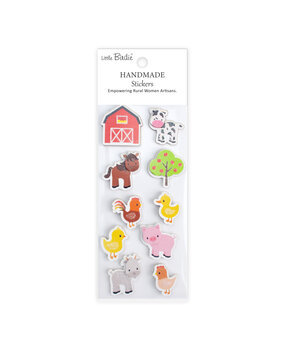 Little Birdie Handmade Stickers Farm Days (6 packs x 10pcs) (CR110058)