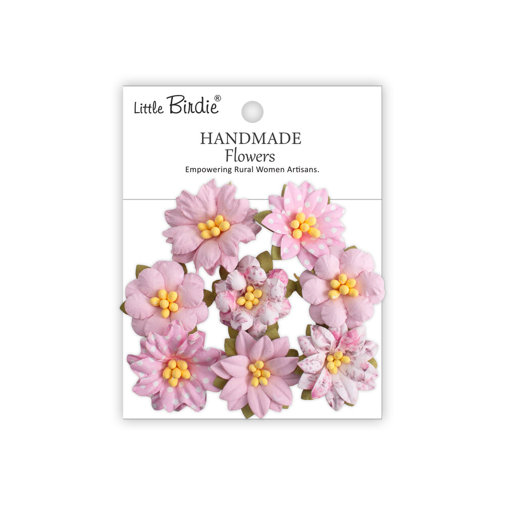 Little Birdie Handmade Printed Paper Flowers Vinita Pink Symphony (6 packs x 8pcs) (CR110141) Little Birdie Handmade Printed Paper Flowers Vinita Pink Symphony (6 packs x 8pcs) (CR110141)