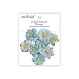 Little Birdie Handmade Printed Paper Flowers Vinita Blue Symphony (6 packs x 8pcs) (CR110140)