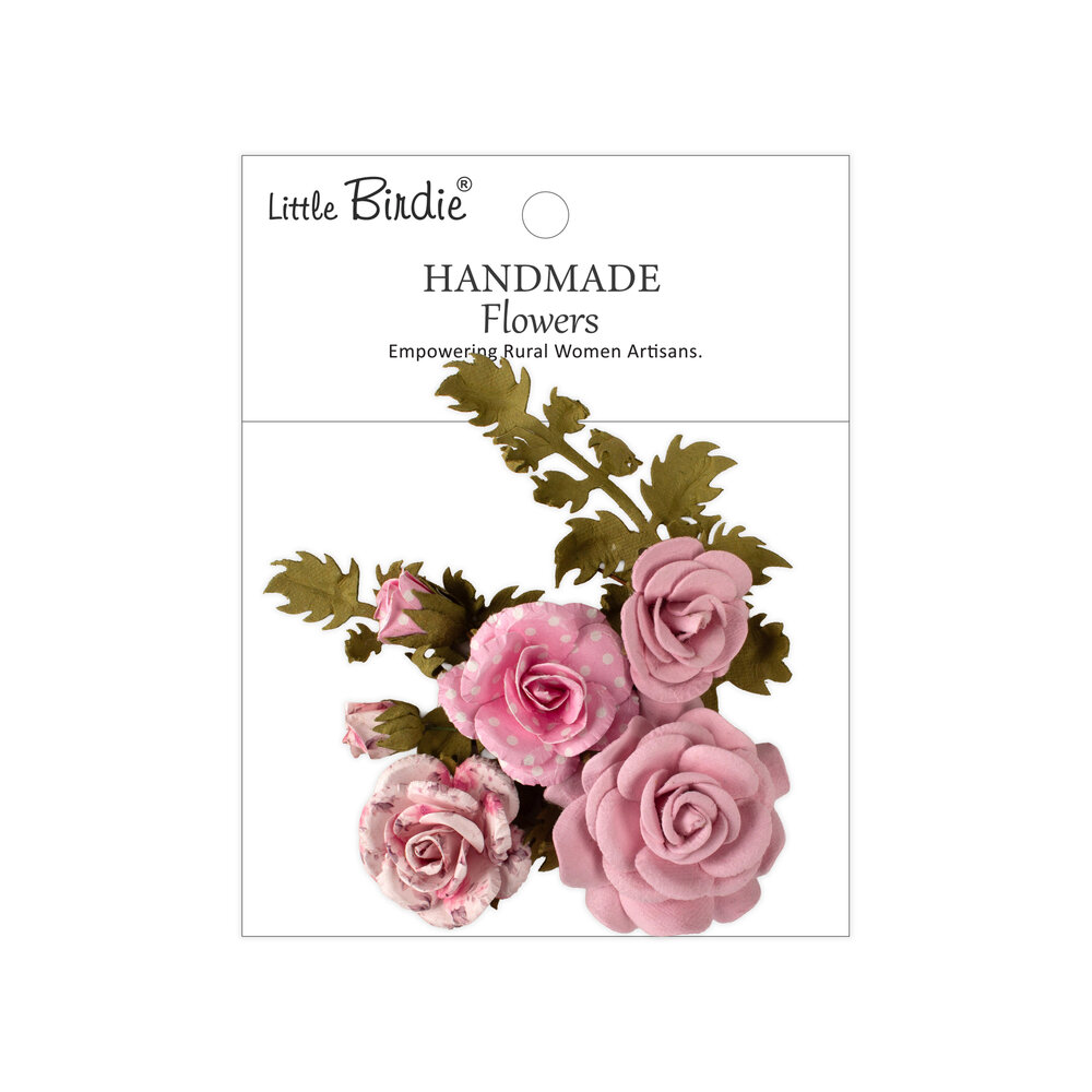 Little Birdie Handmade Printed Paper Flowers Roisin Pink Symphony (6 packs x 8pcs) (CR110135) Little Birdie Handmade Printed Paper Flowers Roisin Pink Symphony (6 packs x 8pcs) (CR110135)