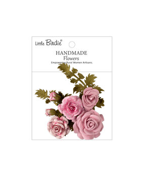 Little Birdie Handmade Printed Paper Flowers Roisin Pink Symphony (6 packs x 8pcs) (CR110135)
