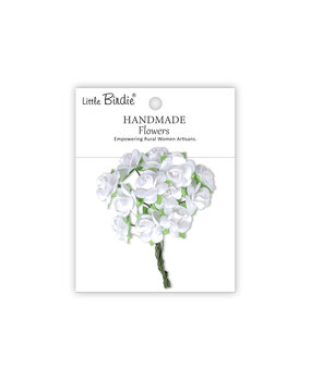Little Birdie Handmade Flowers Catalina Frosty White (6 packs x 12pcs) (CR110056)