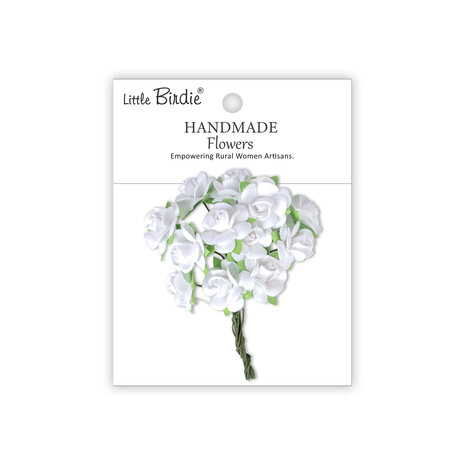 Little Birdie Handmade Flowers Catalina Frosty White (6 packs x 12pcs) (CR110056) Little Birdie Handmade Flowers Catalina Frosty White (6 packs x 12pcs) (CR110056)