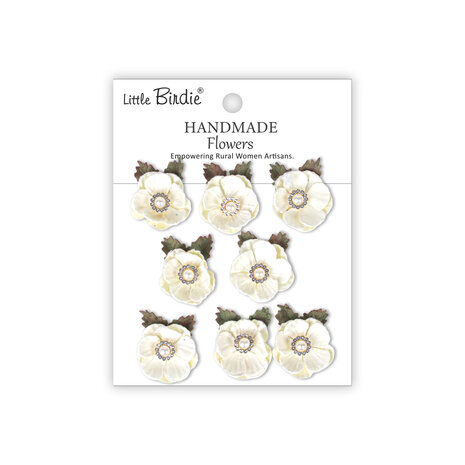 Little Birdie Handmade Flowers Butter Cup Ivory Pearl (6 packs x 8pcs) (CR103463) Little Birdie Handmade Flowers Butter Cup Ivory Pearl (6 packs x 8pcs) (CR103463)
