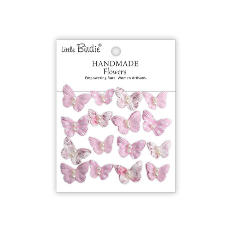 Little Birdie Handmade Butterflies Pearly Flutter Pink Symphony (6 packs x 16pcs) (CR110292) Little Birdie Handmade Butterflies Pearly Flutter Pink Symphony (6 packs x 16pcs) (CR110292)