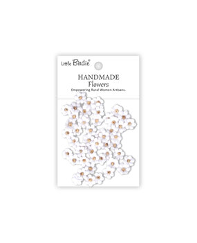 Little Birdie Handmade Flowers Esme Frosty White (6 packs x 50pcs) (CR109943)