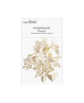 Little Birdie Handmade Flowers Dreamy Flutter Ivory Pearl (6 packs x 20pcs) (CR110464)