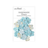 Little Birdie Handmade Printed Paper Flowers Polly Blue Symphony (6 packs x 25pcs) (CR110505)