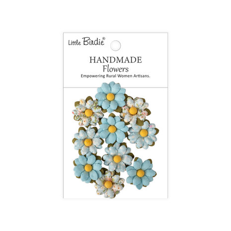 Little Birdie Handmade Printed Paper Flowers Cordelia Blue Symphony (6 packs x 9pcs) (CR110148) Little Birdie Handmade Printed Paper Flowers Cordelia Blue Symphony (6 packs x 9pcs) (CR110148)