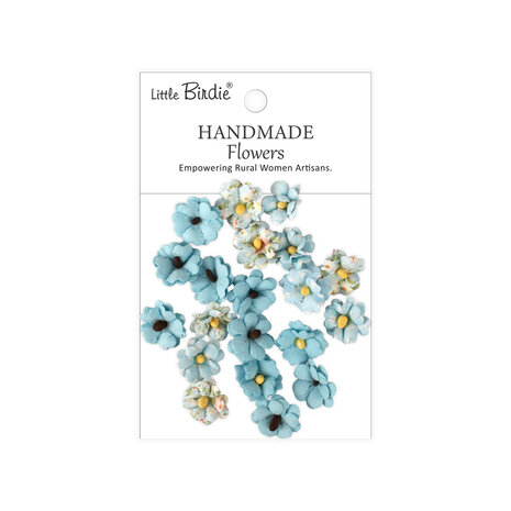 Little Birdie Handmade Flowers Winston Blue Symphony (6 packs x 20pcs) (CR110136)
