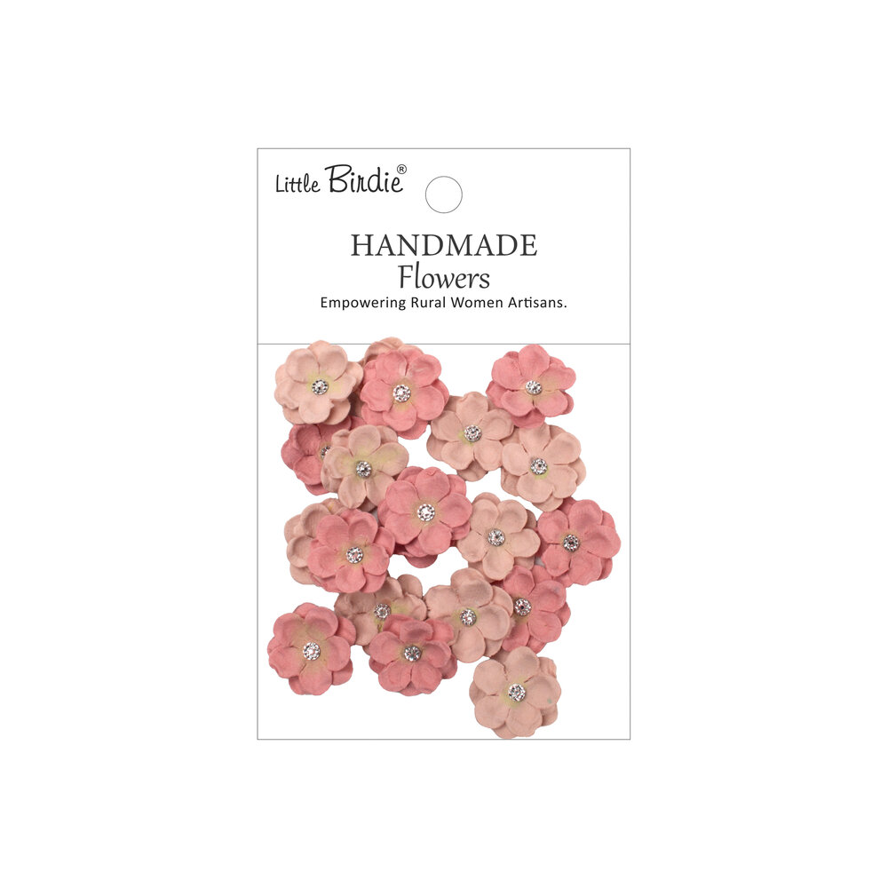 Little Birdie Handmade Flowers Twinkle Pink Passion (6 packs x 20pcs) (CR109890)