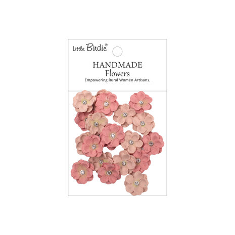 Little Birdie Handmade Flowers Twinkle Pink Passion (6 packs x 20pcs) (CR109890)