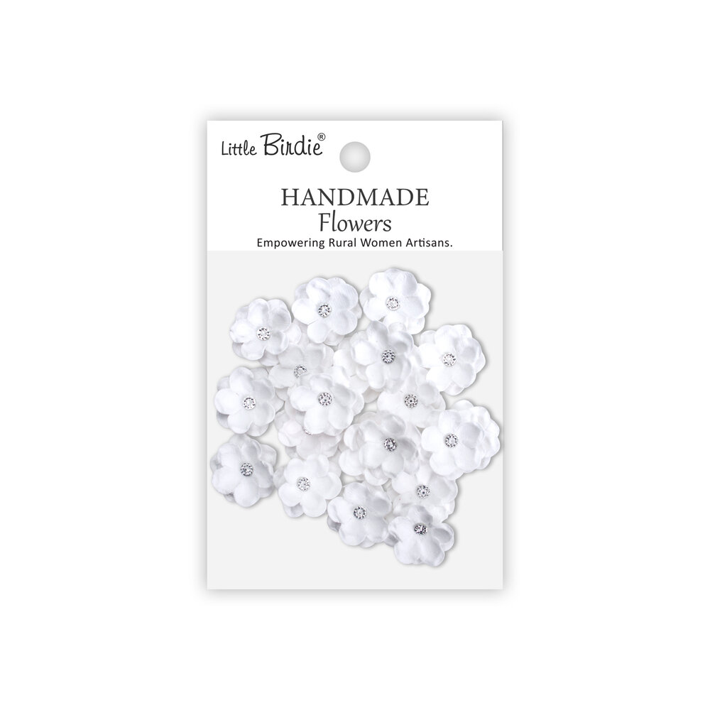 Little Birdie Handmade Flowers Twinkle Frosty White (6 packs x 20pcs) (CR109886) Little Birdie Handmade Flowers Twinkle Frosty White (6 packs x 20pcs) (CR109886)