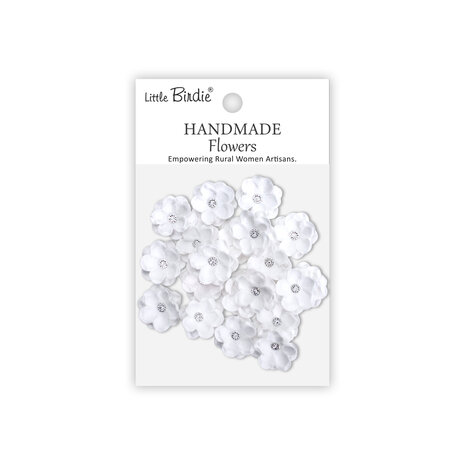 Little Birdie Handmade Flowers Twinkle Frosty White (6 packs x 20pcs) (CR109886) Little Birdie Handmade Flowers Twinkle Frosty White (6 packs x 20pcs) (CR109886)